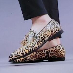 SEY EXTEEM SHOE LEOPARD PRINT WOMEN"S  FLATS